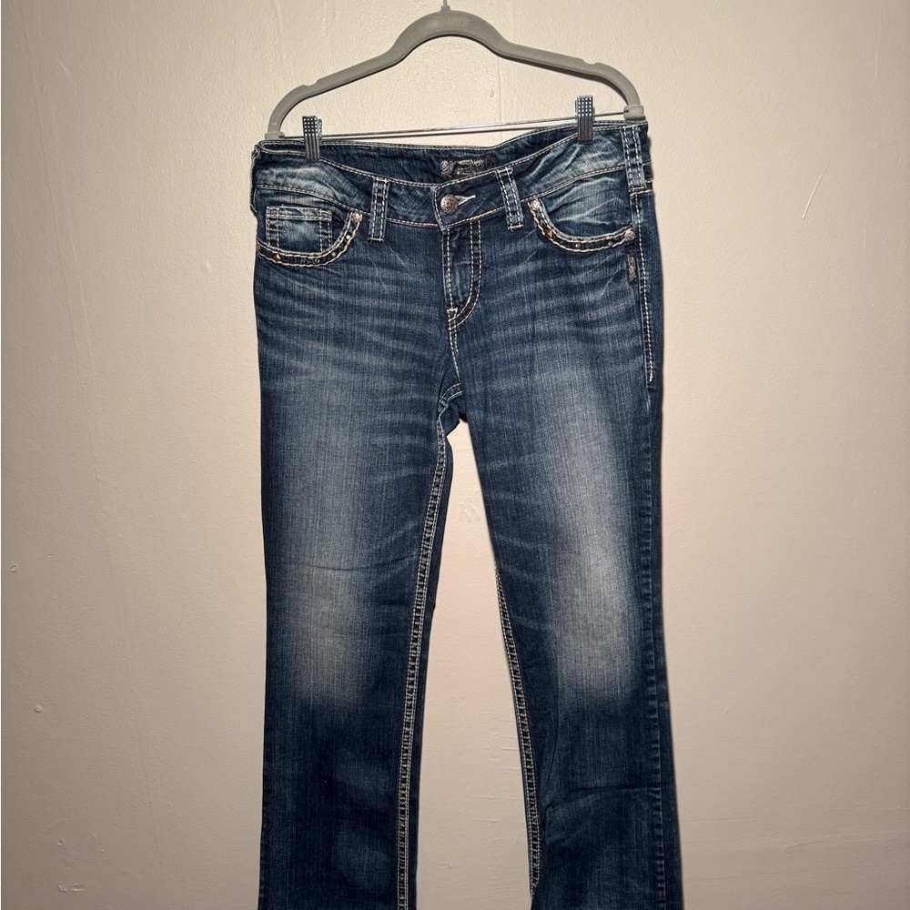 Silver Jeans Women's Boot Cut in Dark Blue